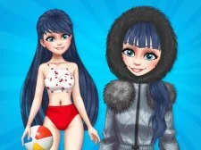 Vacanță de iarnă marinetă fierbinte și rece